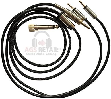 1.2m Sol Republic Audio Cable for Master Tracks HD V8 V10 V12 MFI X3 Ultra XC Headphones - For iPhone &amp; Android - Gold Plated