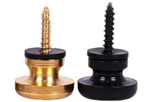 2Pcs Head Guitar Strap Buttons Strap Locks Chrome Guitar Parts