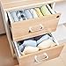 Mavvel Drawer Organisers for Women Bra Underwear - Fabric Foldable 4 Set Drawer Storage Organiser Dividers for Bra Tie Belt Scarf, Large Tidy Box Organiser Bedroom for Drawer Closet, Grey