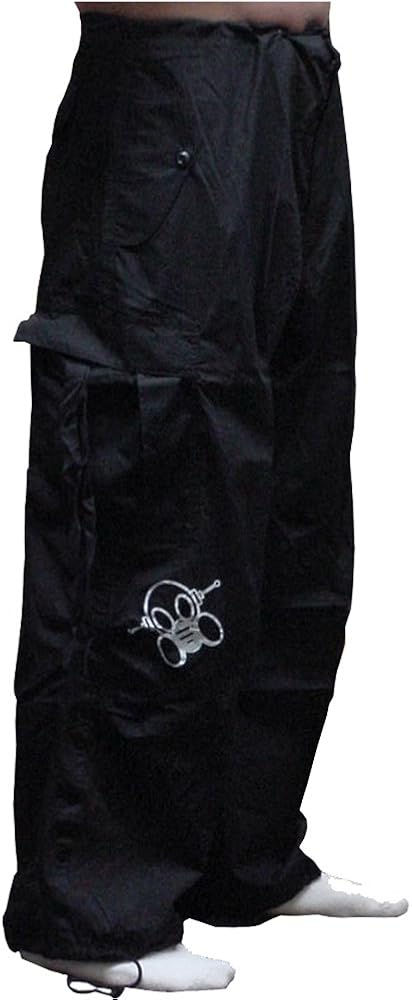 Ghast Unisex Cargo Drawstring Rave Dance Pants: Clothing