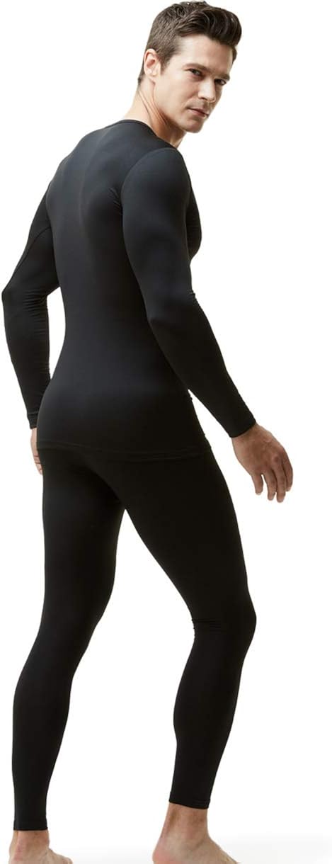 TSLA Men's Thermal Underwear Set, Microfiber Soft Fleece Lined Long Johns, Winter Warm Base Layer Top & Bottom: Clothing