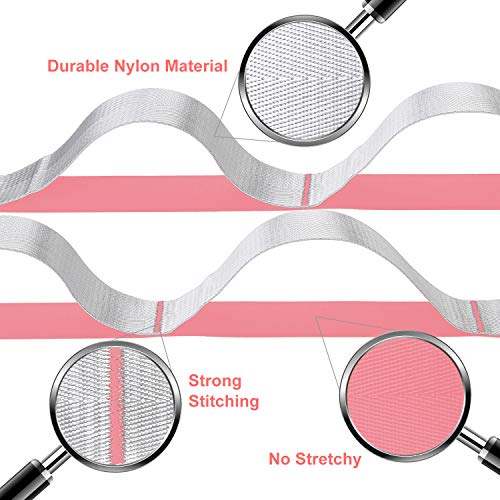 Yoga Strap Fitness Multi-Loop Strap Stretch Band 12 Loops Yoga Stretch Strap Nonelastic Stretch Strap for Physical Therapy, Pilates, Dance and Gymnastics with Carry Bag