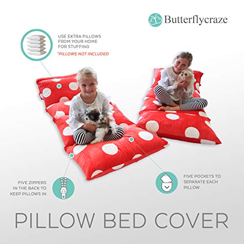 1 Butterfly+Craze+Floor+Pillow+Cover