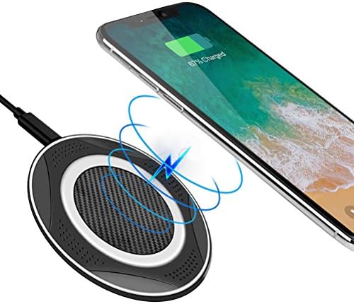 Wireless Charger, KAIWILL 7.5W for iPhone X, 8 &amp; 8 Plus, 10W Fast Wireless Charging for Samsung Galaxy S9/S9 Plus/S8/Note 8/5/S7 Edge, Supports All Qi Enabled Phones (Black)