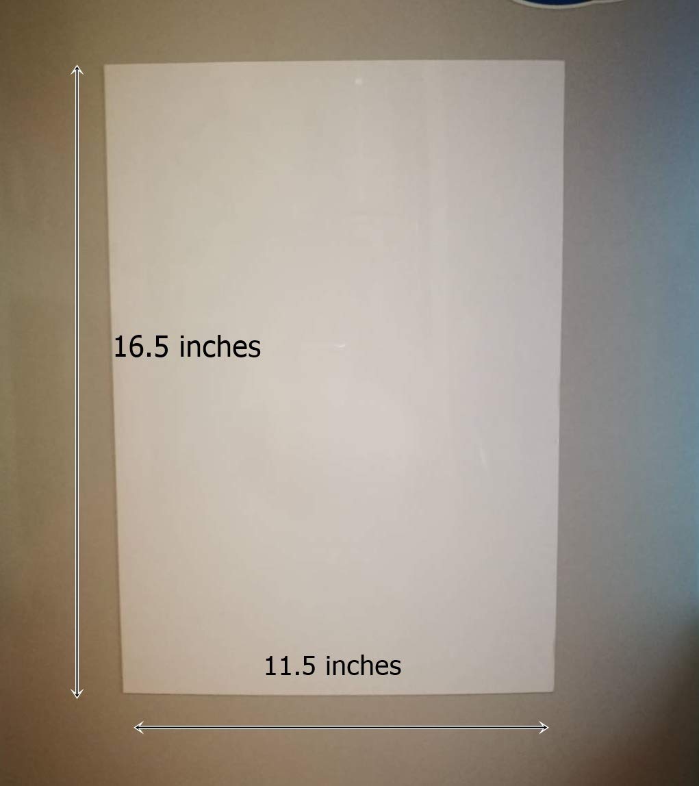 Dry Erase Magnetic board for fridge 16\'\'x 11\'\' Refrigerator White Board Includes 4 Markers