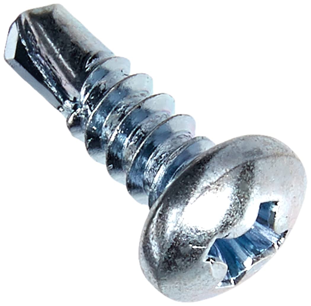 Connect 31515 Self Drilling Screw Pan Head Ph 8 x 1/2" 100pc, Silver