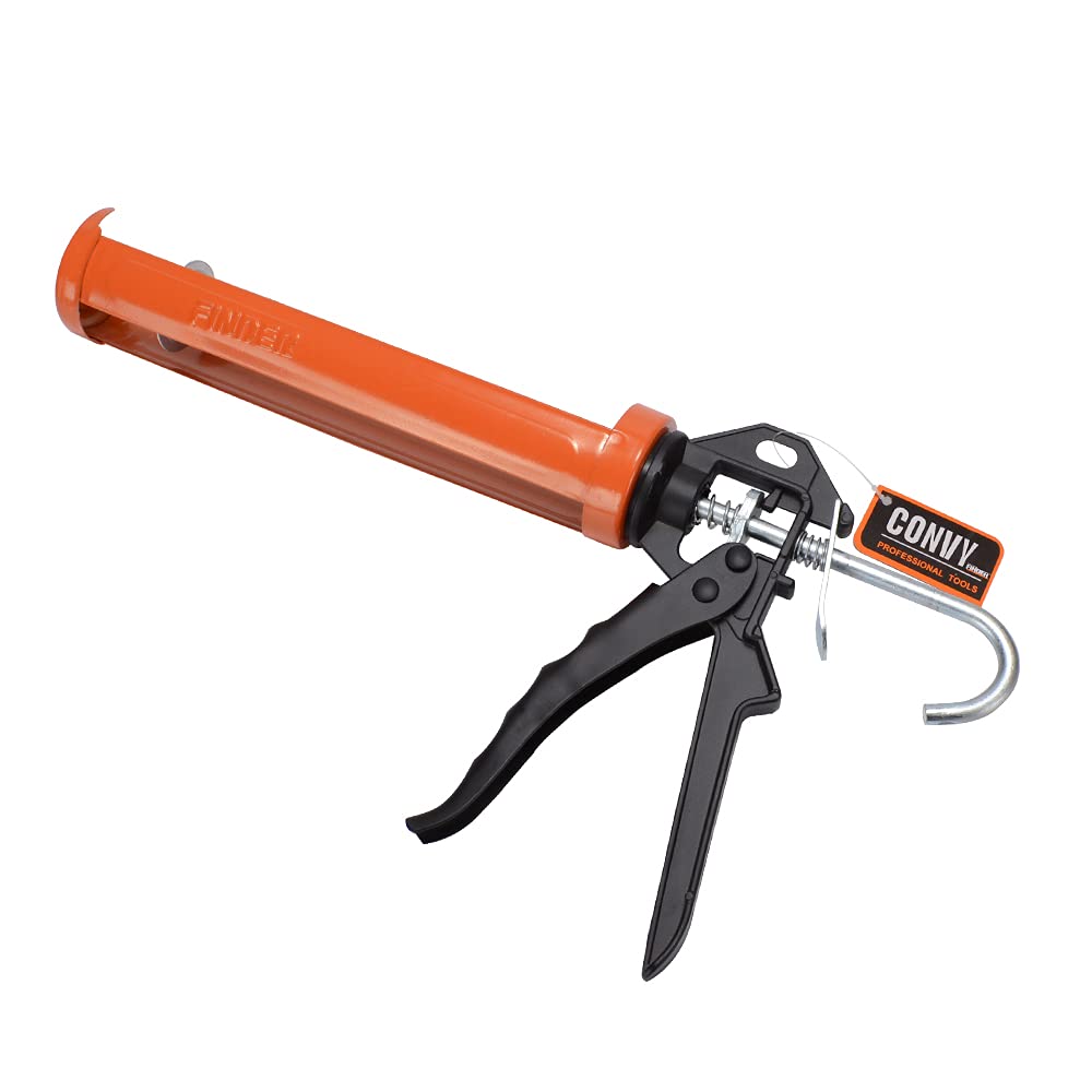 Convy Strong Caulking Gun for 22-23 cm Tubes, 300 ml Red , convy-GJ100EU