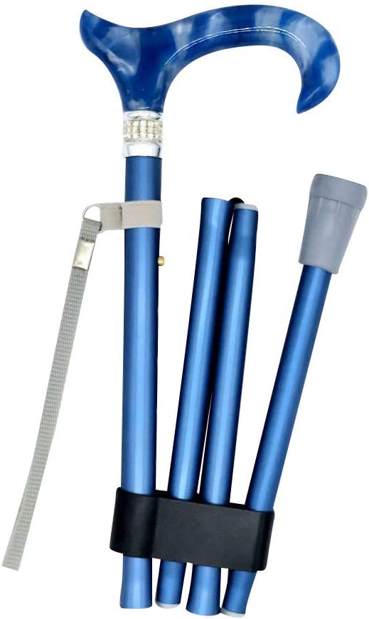 Classy Walking Canes CWC4355BLD Folding Rhinestones & Pearl