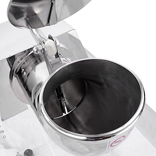 Ice Shaver Crusher Electric Machine Solid Stainless Steel w/ Acrylic Case Box for Homemade Snow Cones Home Use Maker 250W 110V 440lbs/hr