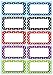 Color Dots Magnet Nameplates