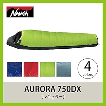 Amazon ナンガ オーロラ 750dx レギュラー 寝袋 2 ブルー ブラック ナンガ Nanga 寝袋 シュラフ