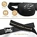 Upgraded Magnetic Sleep Mask for Women Men & Kids, Ehomi Eye Mask Eye Cover for Sleeping, Blindfold 3D Contoured Sleeping Mask, Great for Nighttime, Travel, Shift Work & Meditation, Black