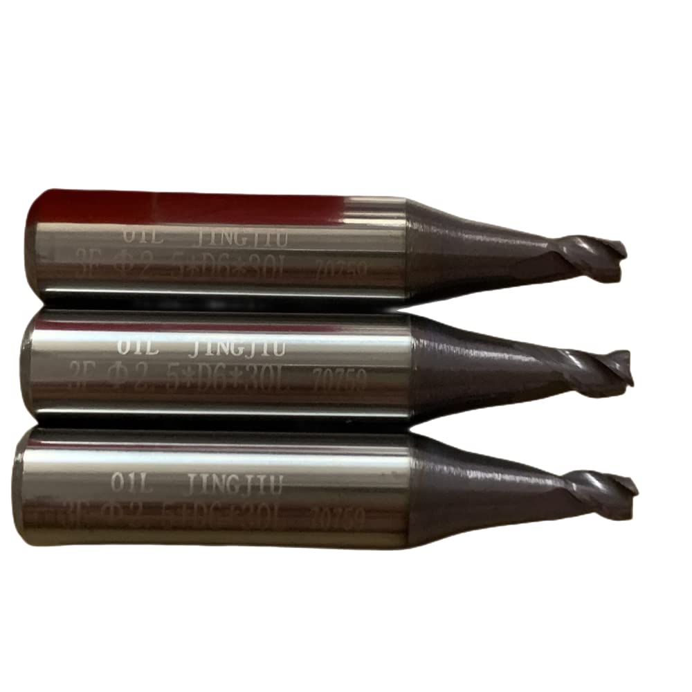 (Standard Cutter)2.5mm End Milling Cutter 01LW(D747838ZB) in Carbide fit for Silca Futura Auto & Futura Pro one & Futura Pro Machines-5pcs