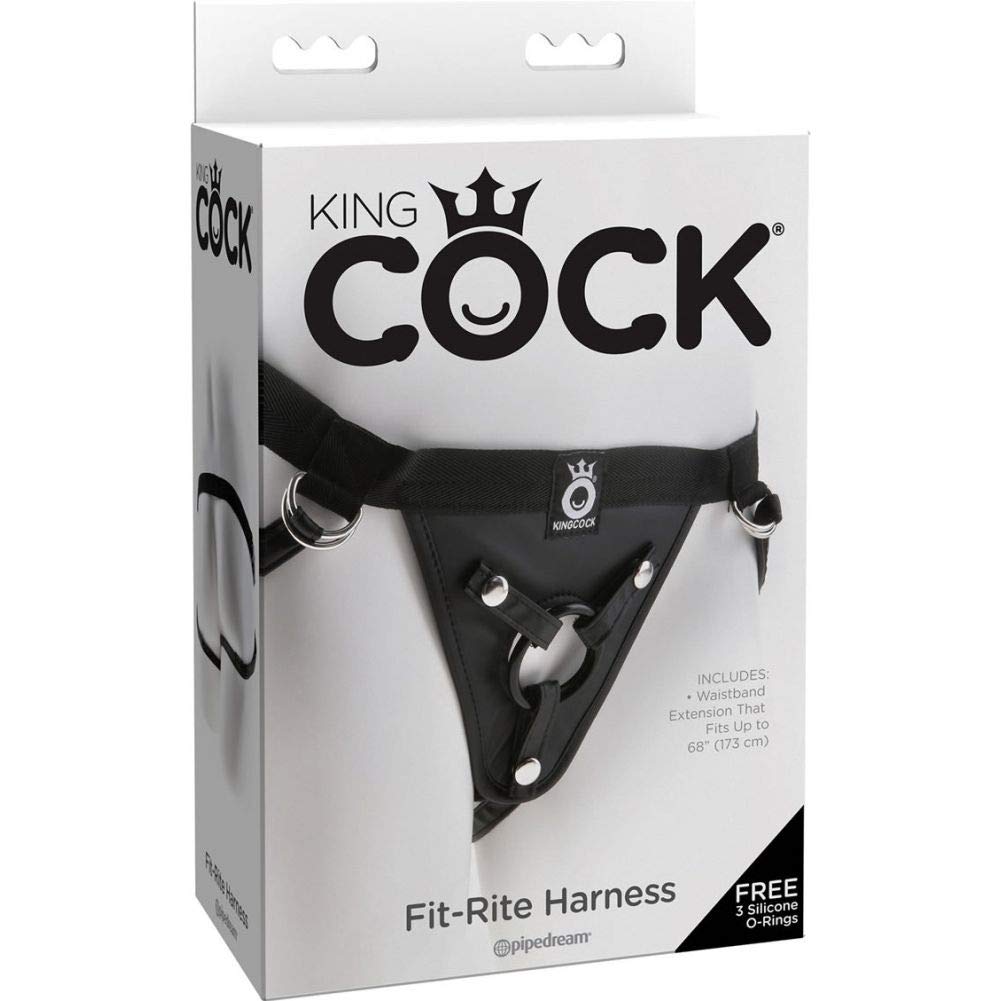 King Cock Fit Rite Harness Black 76-97 cm
