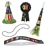 Birthday Cheer 30th Birthday Party Accessories Kit, 5pc