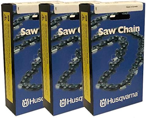 Husqvarna 591095772 18" Chainsaw Chains Chisel .325" 1,3 mm - Pack of 3