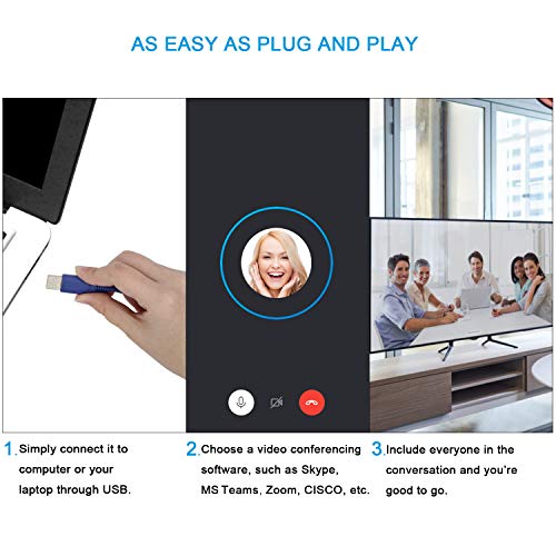 Tenveo Group AllinOne Video Audio Conference Room Camera System 3X Optical Zoom USB PTZ