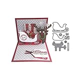 Elizabeth Craft Pop It Up Metal Dies By Karen Burniston-Sleigh Gift Card Holder