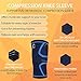 Recovery Knee Compression Sleeve Support Running, Arthritis, Basketball, Crossfit, WOD, Meniscus Tear, ACL, Pain Relief, Injury, Women, Men, Kids & Plus Sizes - Non Slip Lightweight Athletic Brace