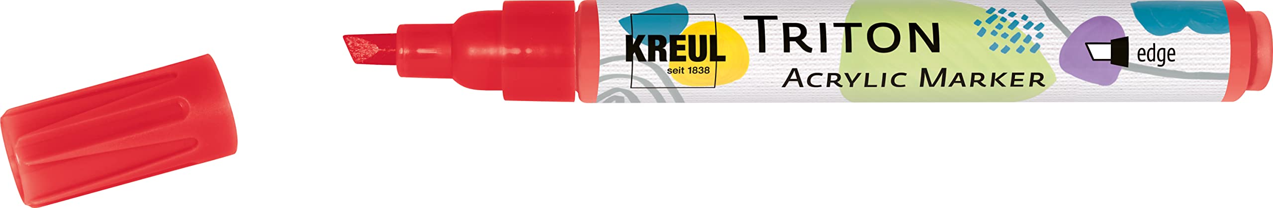 Kreul 17827 – Solo Goya Triton Cherry Chisel Tip Acrylic Paint Marker 1 – 4 mm