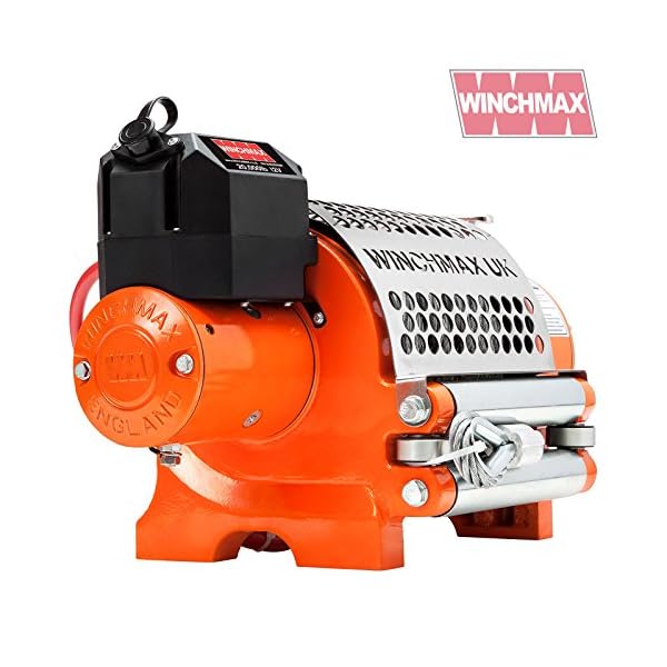 Winchmax 20000lb / 9072kg 12v elektrische Winde. 25 m 14 mm verzinktes Stahldrahtseil, 1/2-Zoll-Gabelhaken… – Bild 4