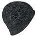 LETHMIK Unique Ribbed Knit Beanie Warm Thick Fleece Lined Hat Mens Winter Skull Cap Black