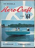 Aero Craft Aluminum & Fiberglass Speedboats & Canoes mailer 1961