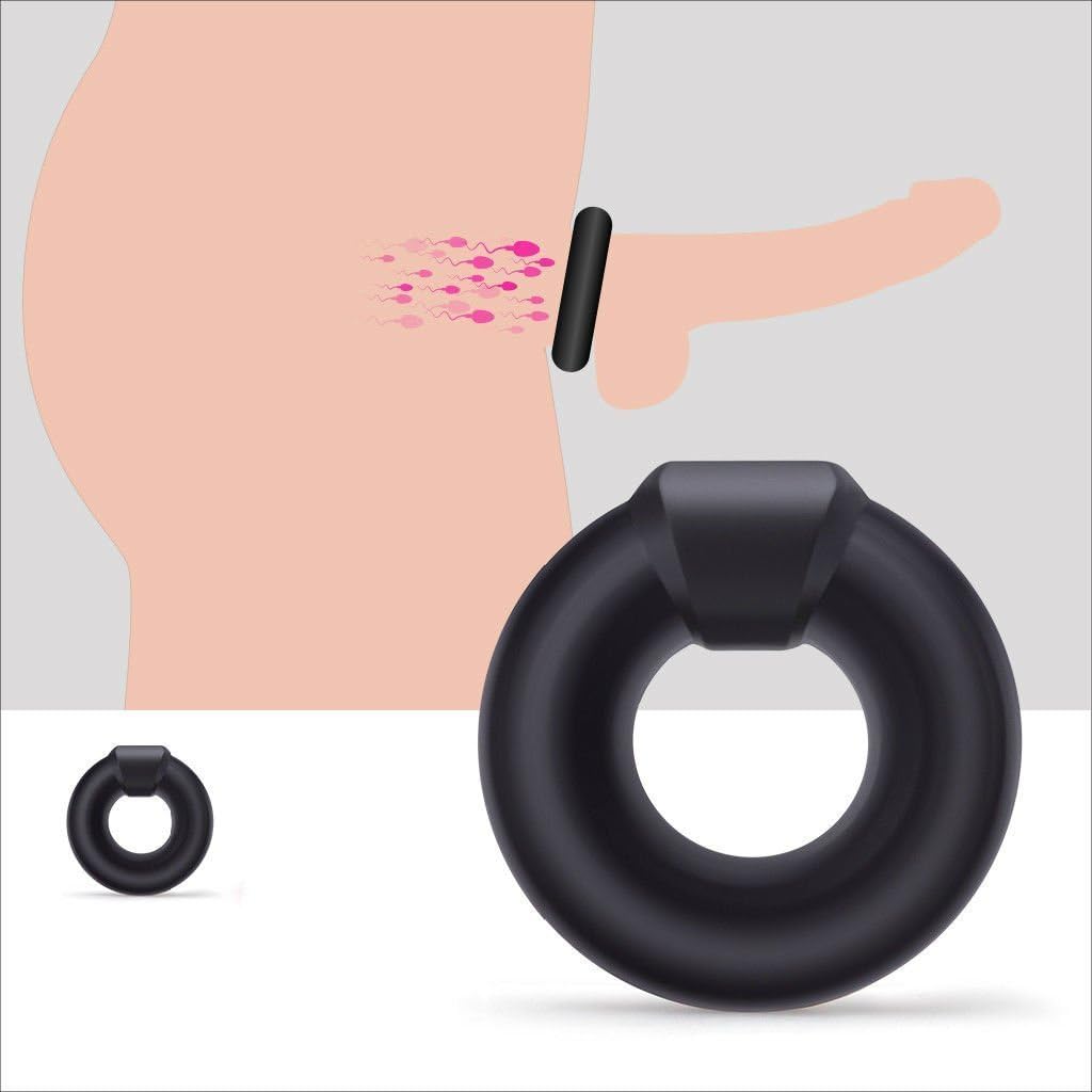 BaiNE DiDi Black Waterproof Liquid Silicone Pênniss Ríñgs for Men Longer Hard Stronger Erěctión BaiNE DiDi