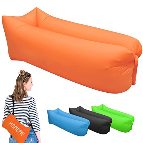 Inflatable lounger, portable air beds sleeping sofa cou…