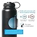 Kinzi Insulated Wide Mouth Stainless Steel Water Bottle, 32-Ounce