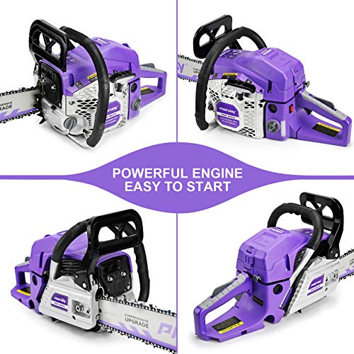 PINKWAY 2Cycle 56CC Saw Gas Powered Chainsaw 20" Chain Saws Petrol Saw