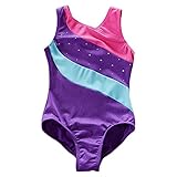 Happy Cherry Kids Girls Sleeveless Dance Gymnastics Athletic Sports Leotard