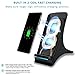 iPhone X Wireless Charger, Chuangmeida Built-in Cooling Fan Qi Fast Wireless Charger Stand for Samsung Galaxy S9/S9 Plus, Note 8, S8/S8 Plus, Standard Charge for iPhone X/8/8 Plus