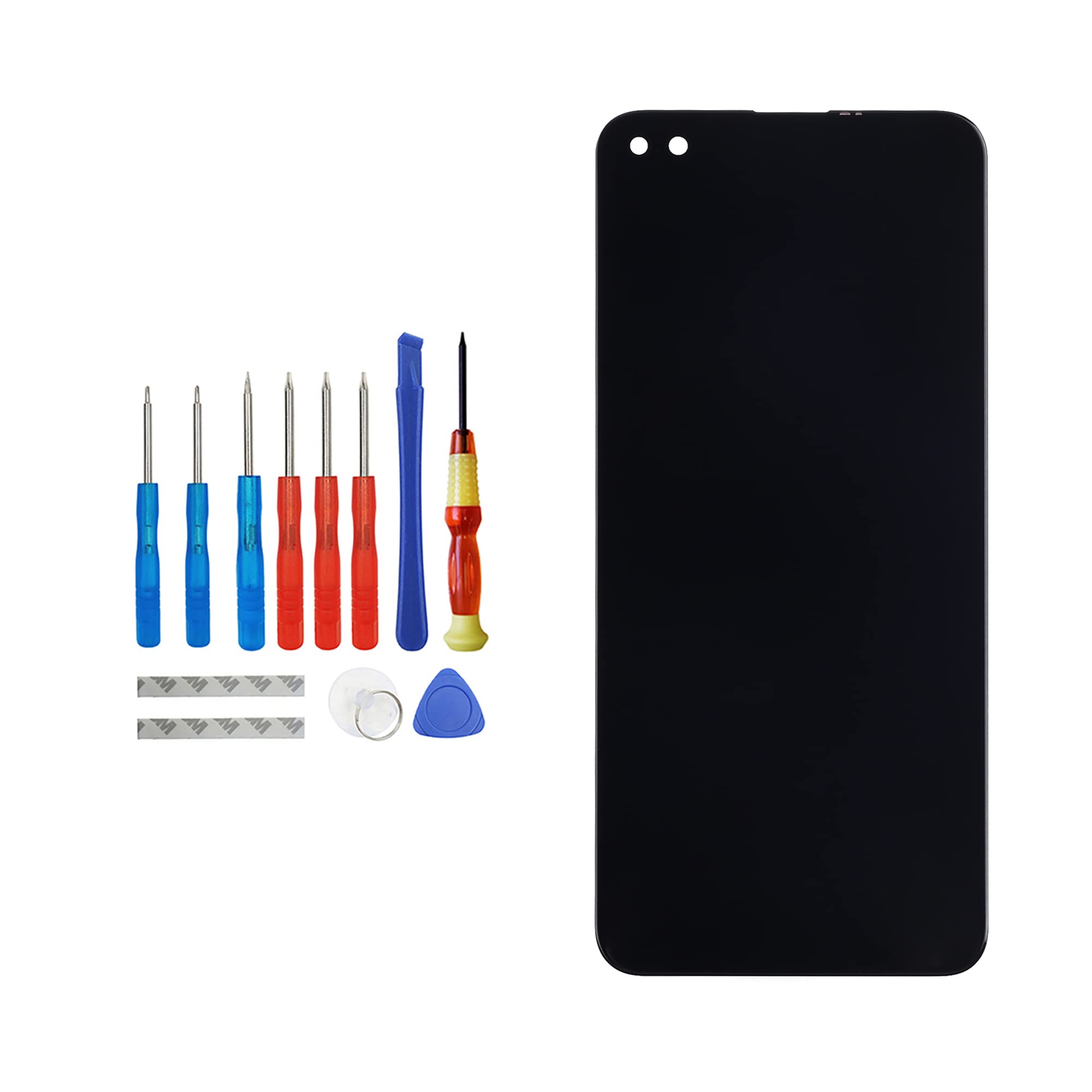 Vvsialeek LCD Display Compatible with Realme 6 Pro RMX2061 RMX2063 LCD Touch Screen Digitizer Assembly Glass with Toolkit Black