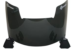 PRECISION SPORTS EQUIPMENT Precision Football Helmet Visor Transparent Colors // Fits Major Brands Kids, Youth & Adult Helmets // Eye Protection for Helmet and Facemask // Transparent Colors