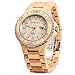 GBlife BEWELL ZS-100BG Wooden Watch Analog Quartz Light Weight Vintage Wrist Watch for Men