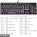 Hhusali Mechanical Keyboard with Blue Switches, LED Backlit 104-Key Gaming Keyboard
