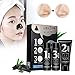 Blackhead Removal LuckyFine Face Nose Mask Blackhead Acne Removal Activated Carbon 3 Steps Set