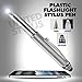 SyPen Stylus Pen for Touchscreen Devices, Tablets, iPads, iPhones, Multi-Function Capacitive Pen With LED Flashlight, Ballpoint Ink Pen, 3-In-1 Pen, Multi, 10PK