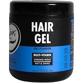 Rolda Multi Vitamin Hair Gel for Men - Medium Hold Styling Gel with Aloe Vera &amp; Pro-Vitamin B5 - Wet Look Finish, Medium Hold, High Shine - Alcohol &amp; Paraben Free (17.6 oz)