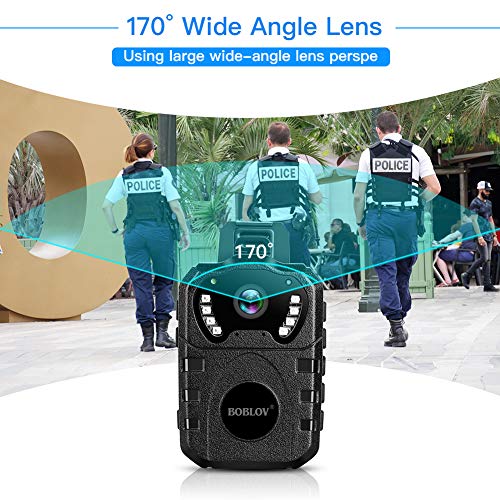 BOBLOV Body Worn Camera Built in 32GB 1080P,Portable MultiFunctional
