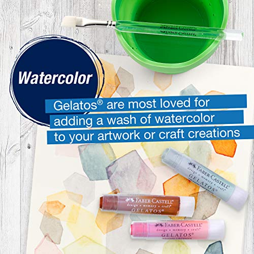 FaberCastell Gelatos Colors Set, Translucents Water Soluble Pigment