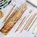 Marco Wooden Colored Pencils,48 Colors Natural Wood Pre-sharpened Pencils with Sharpener, Blending Pen for Adult Coloring