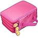 Youngman 72 Insertings Super Large Capacity Multi-layer Students Pencil Case Pen Bag Pouch Stationary Case Makeup Cosmetic Case Bag (Hot Pink)