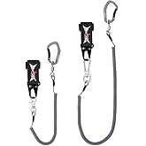 HERCULES M4 Fishing Lanyard, Fishing Pole Tether, Kayak Paddle Leash, Heavy Duty Retractable Coiled Lanyard for Fishing, Rods, Pliers, Boating, Paddles, Kayak