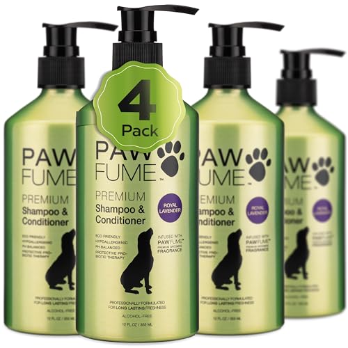 Pawfume Dog Shampoo and Conditioner 4-Pack