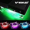 WOWLED-Upgrade-USB-RGB-LED-Cooler-Cooling-Fan-Stand-Wireless-Remote-Controller-IR-Multi-color-LED-Light-Accessories-for-PS4-Playstation-4-Pro-PS4-Slim-XBOX-One-X-Notebook-Laptop-Gaming-Consoles WOWLED Upgrade USB RGB LED Cooler Cooling Fan Stand, Wireless Remote Controller IR, Multi-color LED Light Accessories…