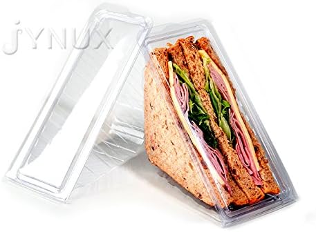 Jynux ® 25x Deep Fill Sandwich Wedge Hinged Lid - Plastic