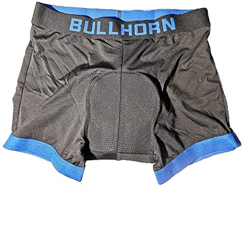 BullHorn Mens Cycling Shorts (L) 3D Padded Gel Cycling Undershorts- Breathable Bicycle Cycling Underwear …