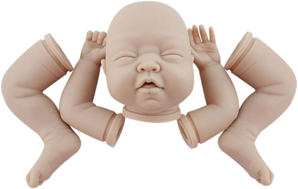Decompression Toys, Saingace Hot Full Solid Soft Silicone Handmade Kit DIY Kits for Reborn Baby Lifelike Doll (Beige)